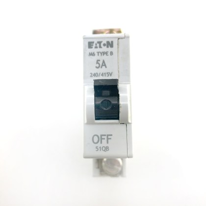 Eaton 51QB M6 5A 5 Amp MCB Circuit Breaker Type B